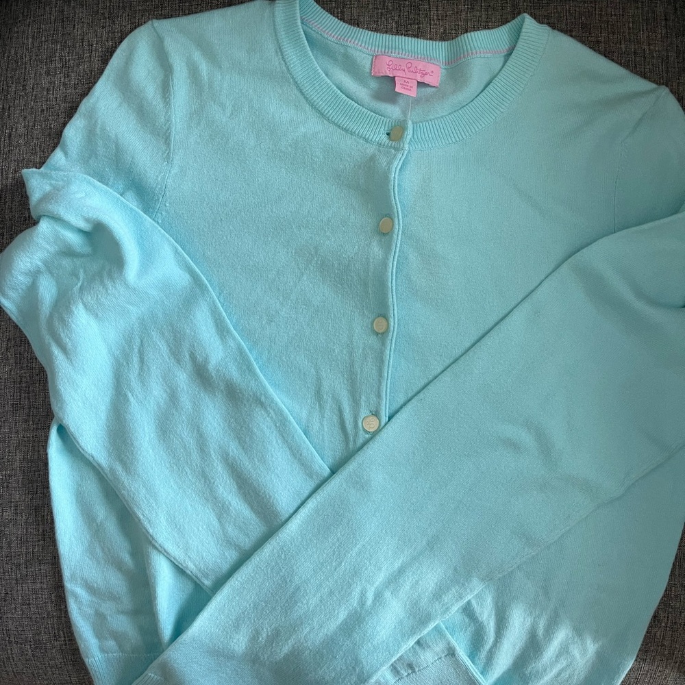 Lily Pulitzer caroline cardigan in sky blue